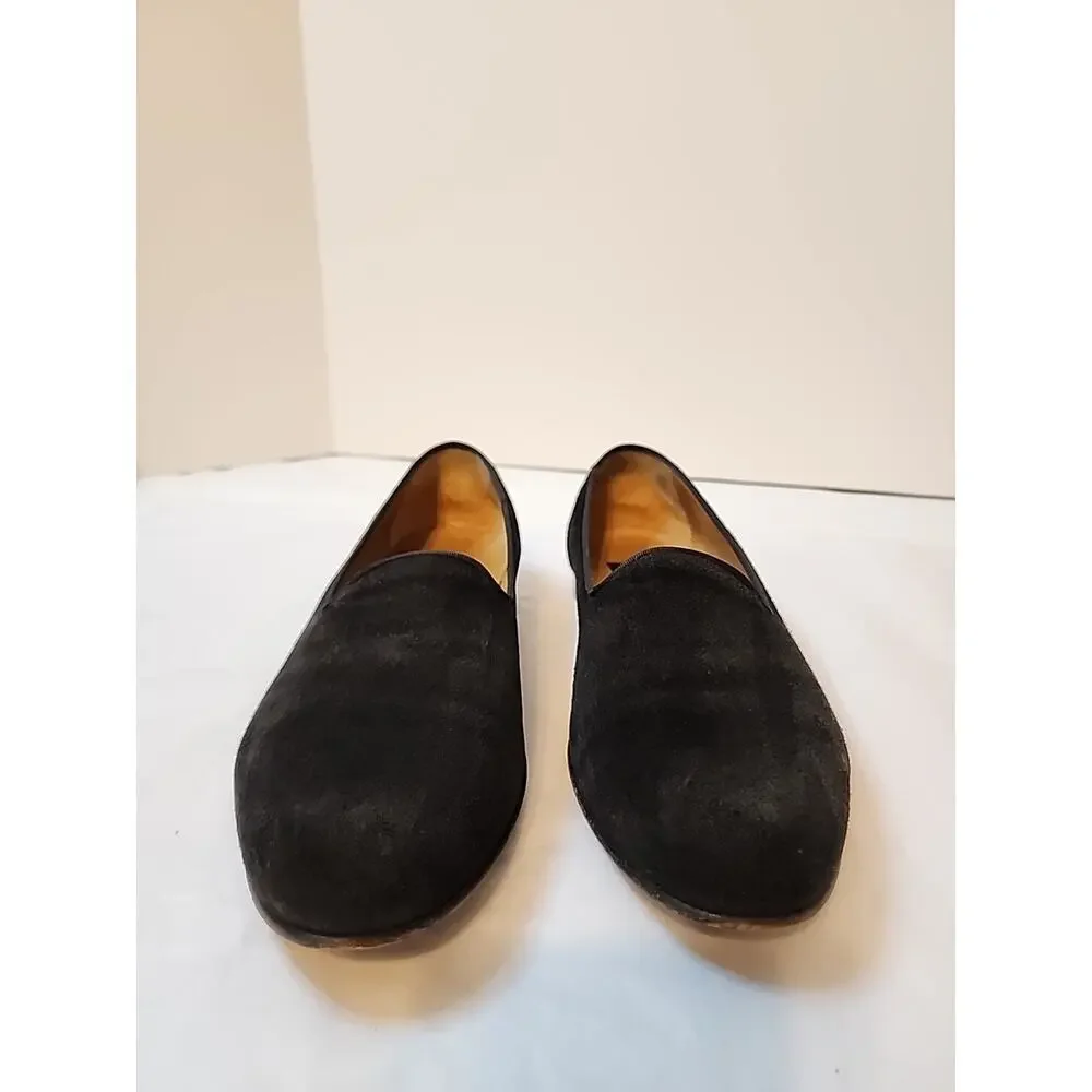 Vintage To Boot Mens Black Suede Slip On Loafers 9.5 V419